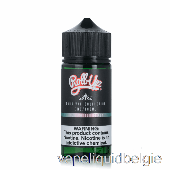 Vape België Carnaval - Blauwe Suikerspin Van Juice Roll-upz - 100ml 0mg